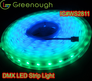 WS2811 IC RGB LED Strip Lights 12V 30LEDs/m Dream Color IP67 Waterproof 5M