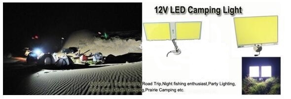 LPLCUICAN LED Bulbs DC12V 320W Portable COB LED Outdoor Camping Light Remote Control Repairing Magnet 